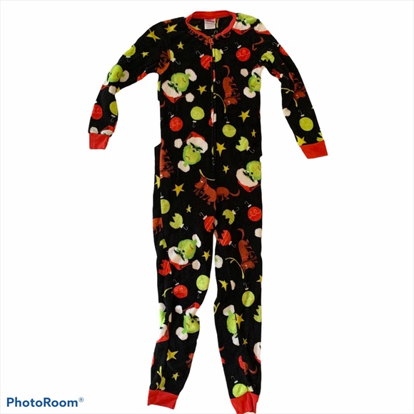 Seuss Grinch Cat in The Hat Infant Toddler Footless Sleeper Pajamas Dr